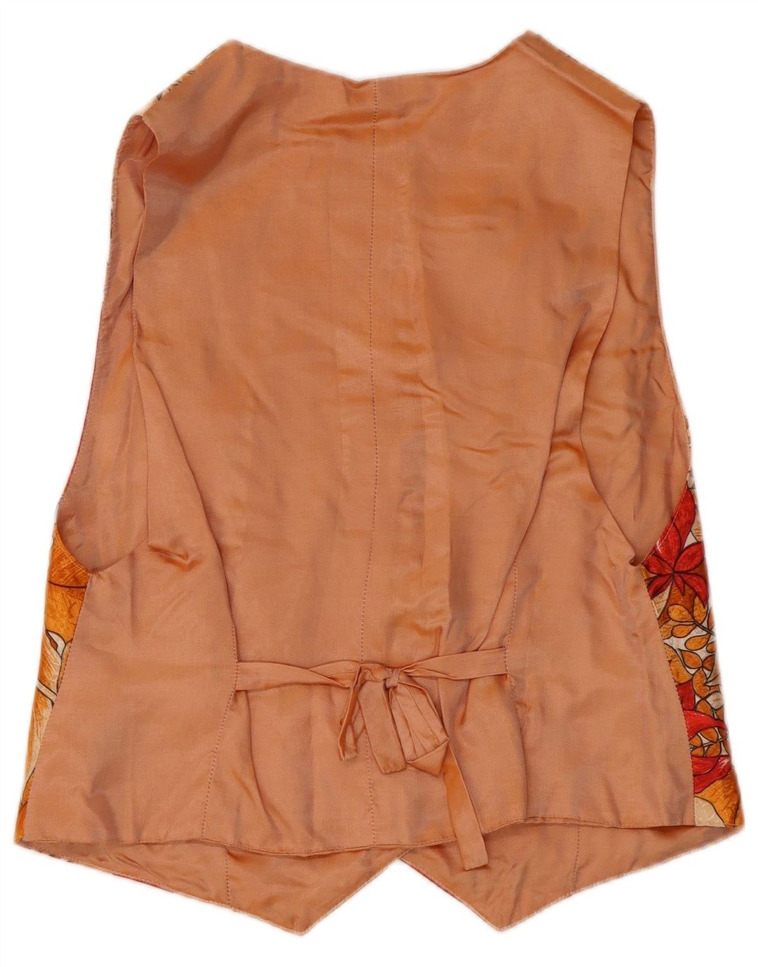 Gilet da donna vintage UK 10 piccolo floreale multicolore