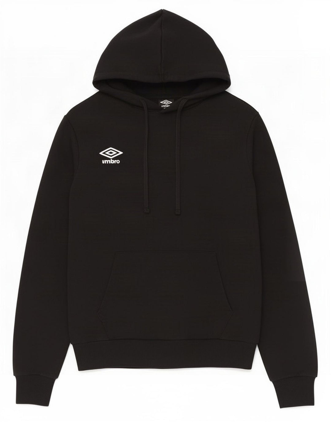 Felpa con cappuccio Umbro da uomo grande in cotone nero