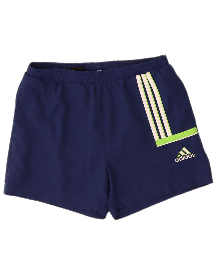 Pantaloncini sportivi da uomo ADIDAS medio blu navy in poliestere