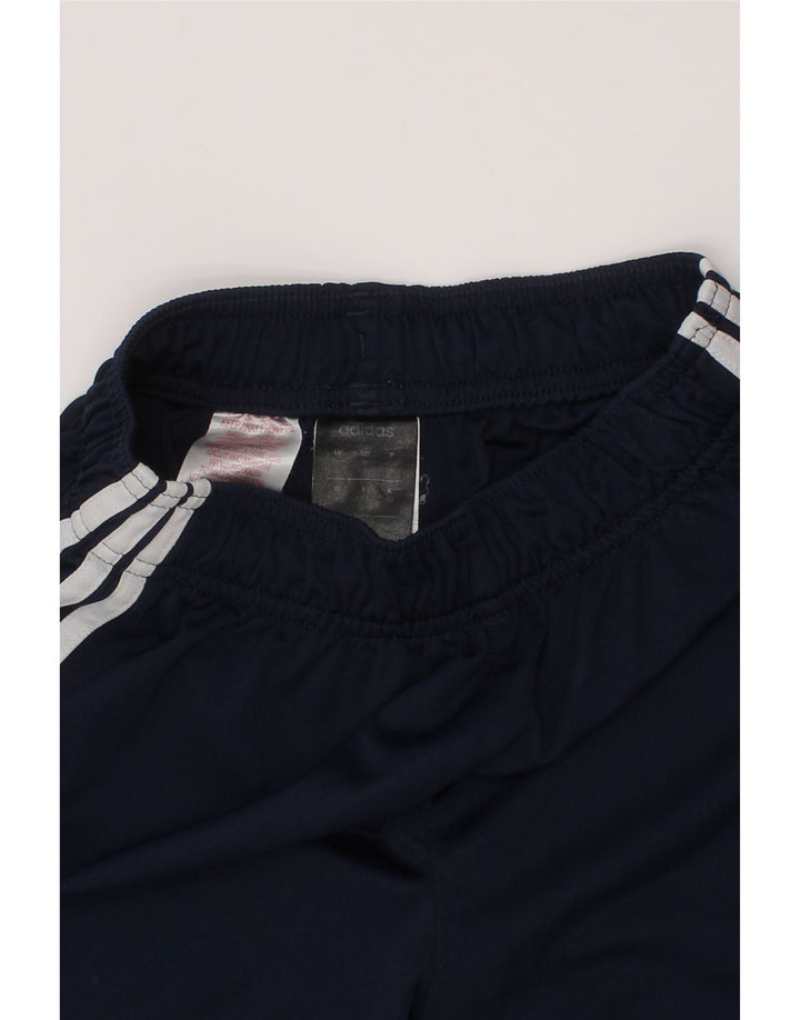 Pantaloncini sportivi Adidas da ragazzo 11-12 anni in poliestere blu navy