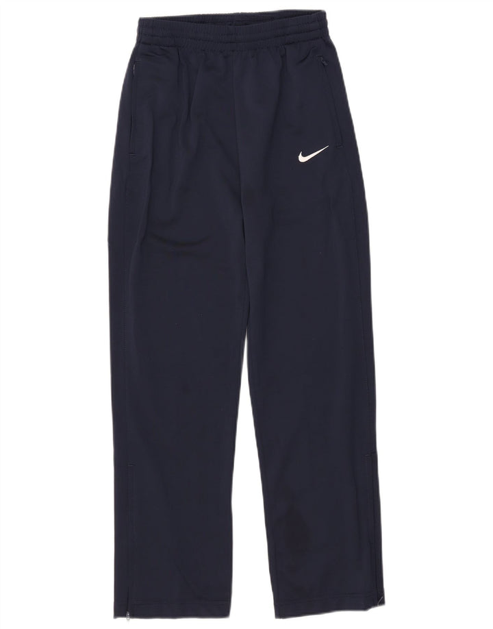 Pantaloni della tuta da ragazzo Nike 10-11 anni poliestere blu navy medio