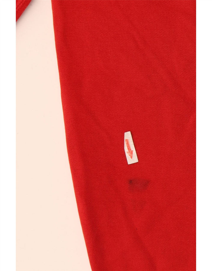 Maglia con cappuccio Nike da uomo in cotone rosso medio