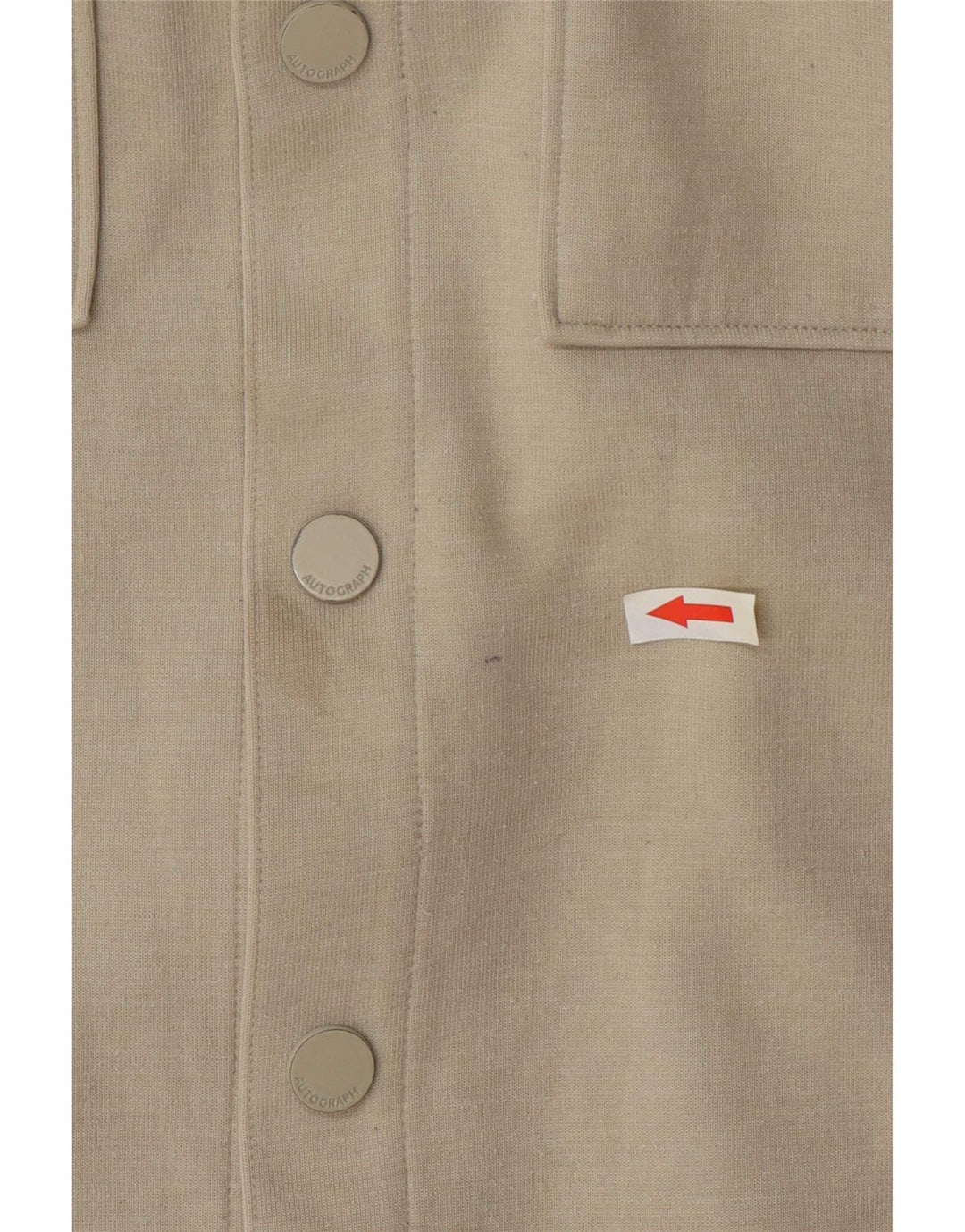 Giubbotto bomber autografo da uomo Marks & Spencer UK 40 grande poliestere beige