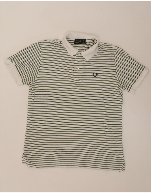 Polo da uomo FRED PERRY piccola in cotone a righe bianche