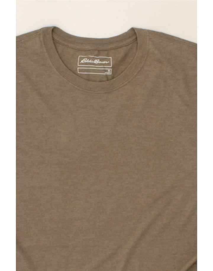 EDDIE BAUER Mens T-Shirt Top XL Grey Cotton Vintage Eddie Bauer and Second-Hand Eddie Bauer from Messina Hembry 