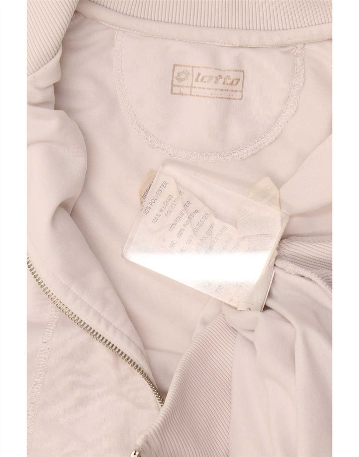 Giacca da tuta da donna Lotto UK 16 Large Poliestere bianco