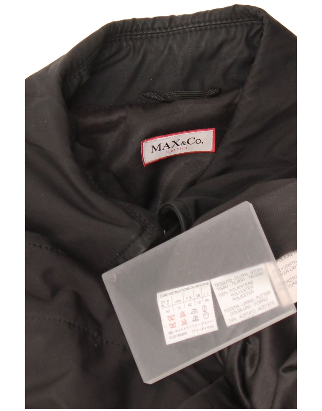Trench da donna Max & Co. UK 12 medio nero poliestere