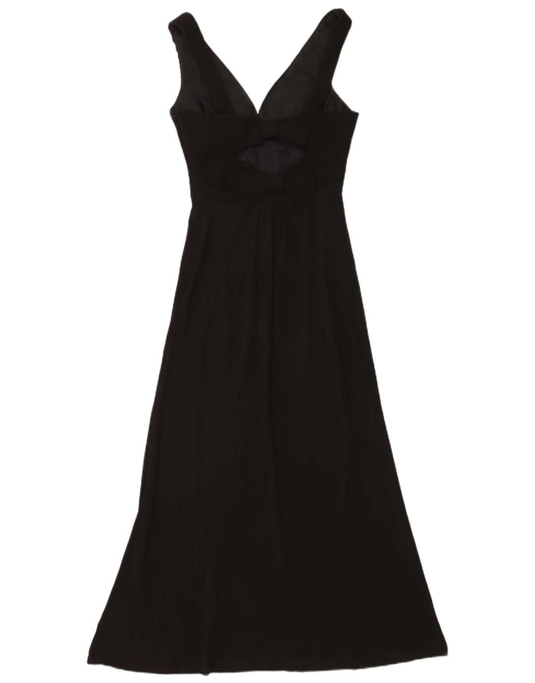 Abito lungo senza maniche da donna Hobbs UK 8 piccolo in viscosa nera