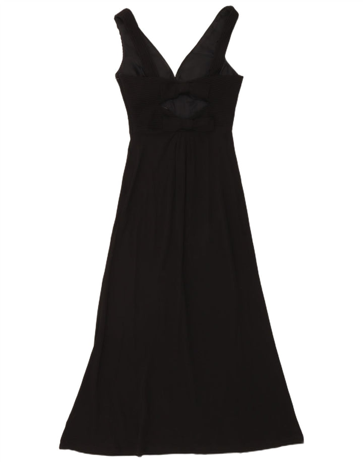 Abito lungo senza maniche da donna Hobbs UK 8 piccolo in viscosa nera