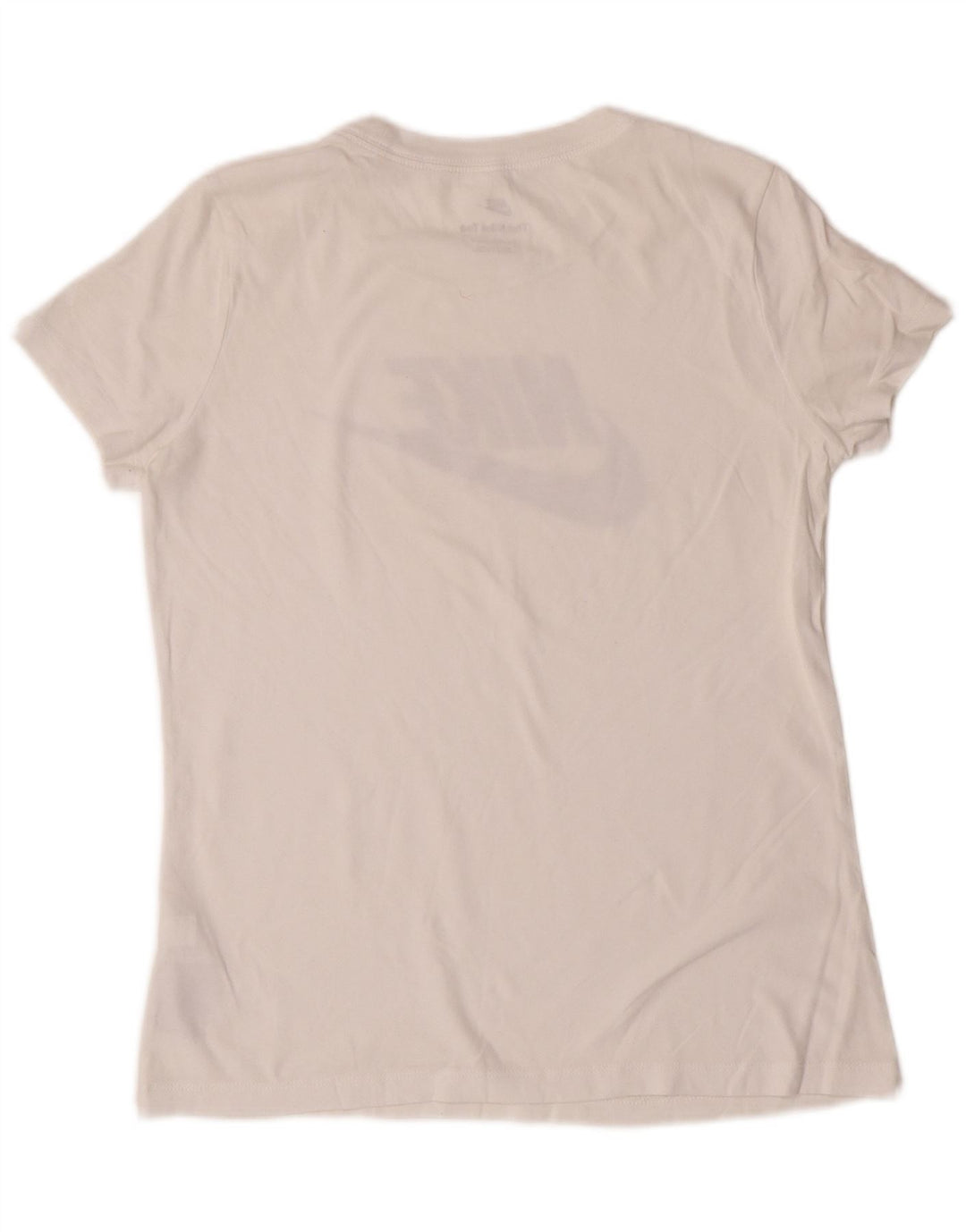 NIKE Womens Graphic T-Shirt Top UK 10 Small White Cotton