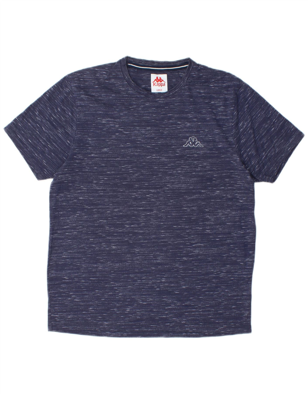 T-shirt da uomo KAPPA Top grande in poliestere chiazzato blu navy