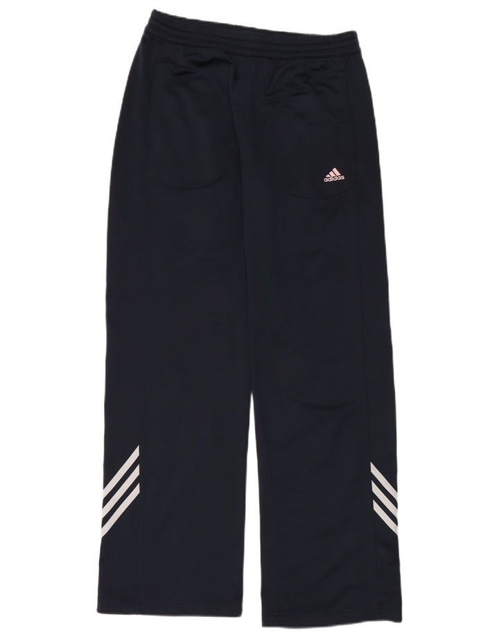 Pantaloni da tuta da donna Adidas UK 14 poliestere blu navy medio