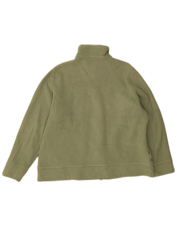 Giacca in pile oversize da donna Marks & Spencer UK 18 XL poliestere verde