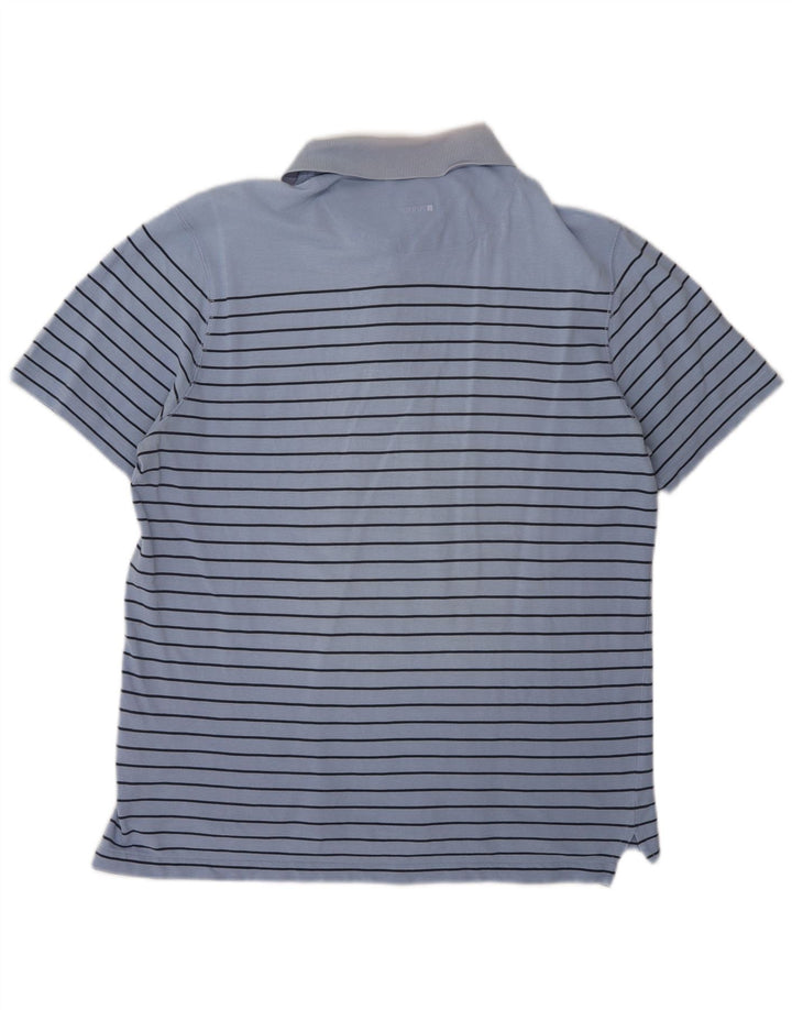Polo da uomo Hugo Boss in cotone a righe grandi blu
