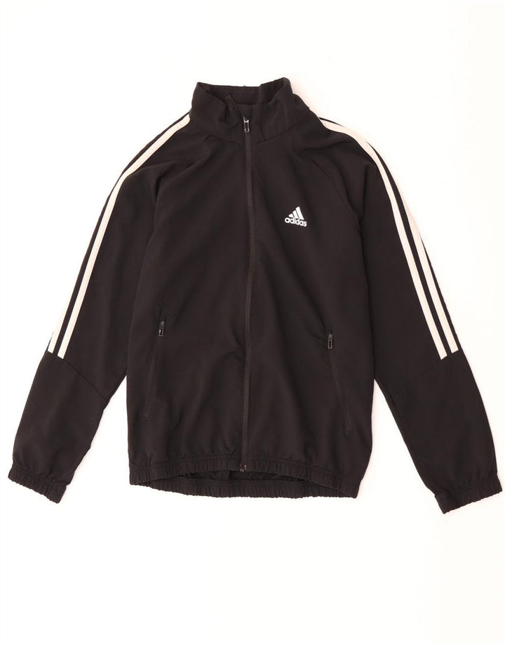 Giacca da tuta Adidas Aeroready da ragazzo 11-12 anni in poliestere nero