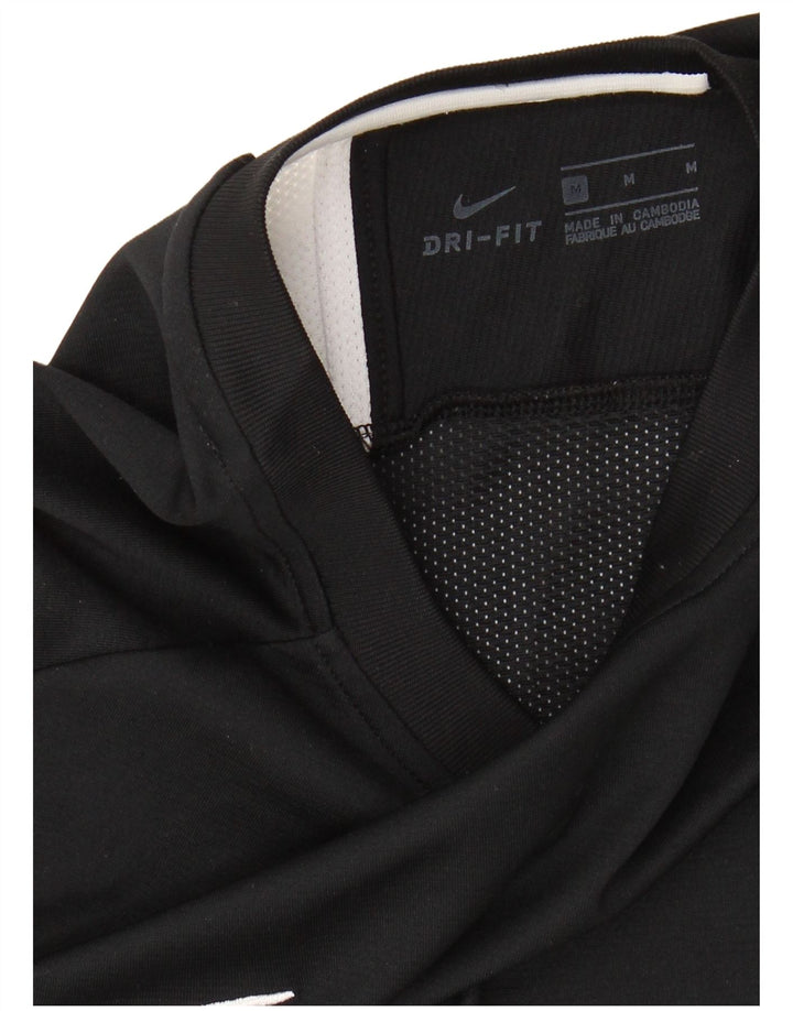T-shirt NIKE Dri Fit da uomo, colore nero medio, color block