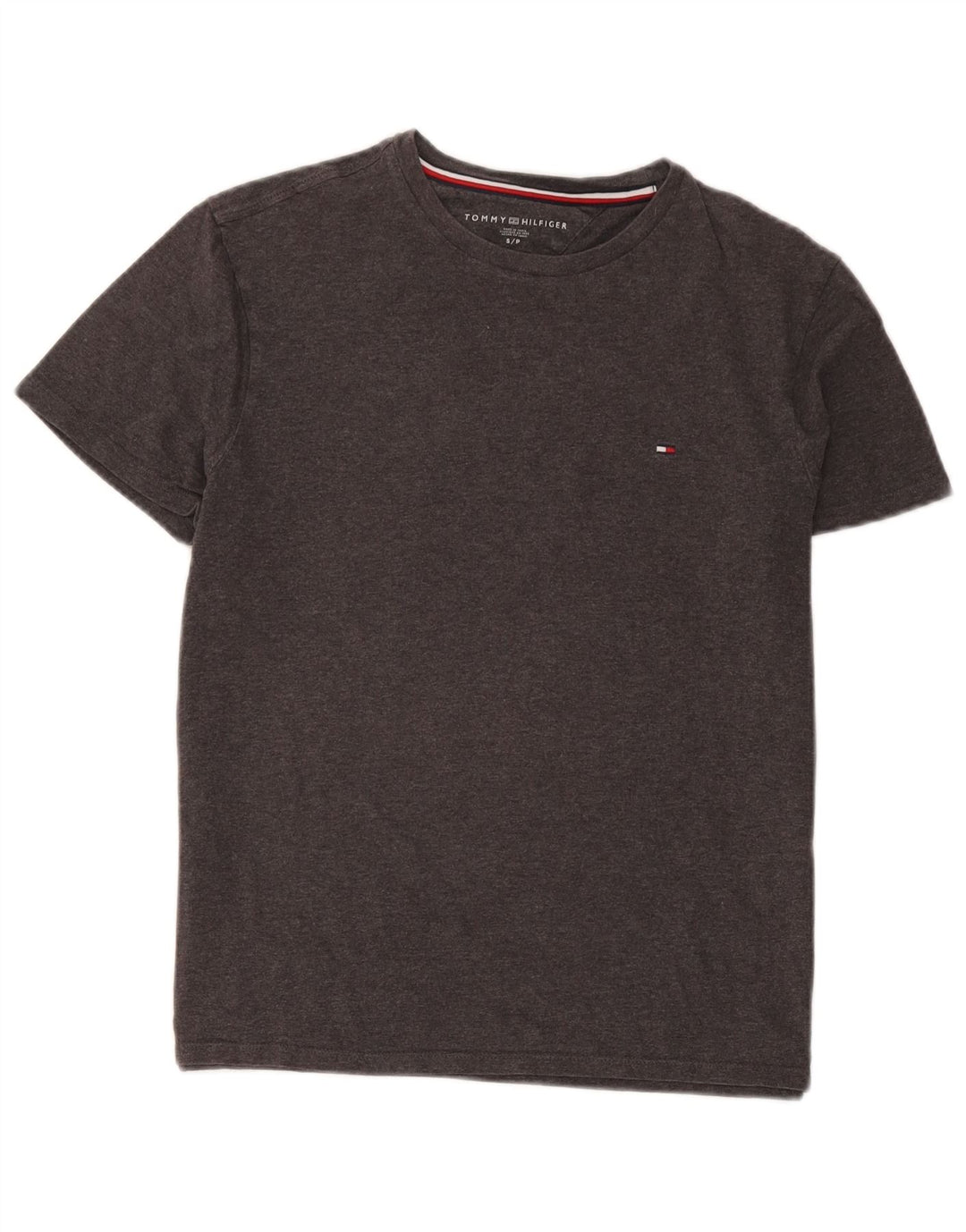 T-shirt da uomo Tommy Hilfiger Top piccola grigia