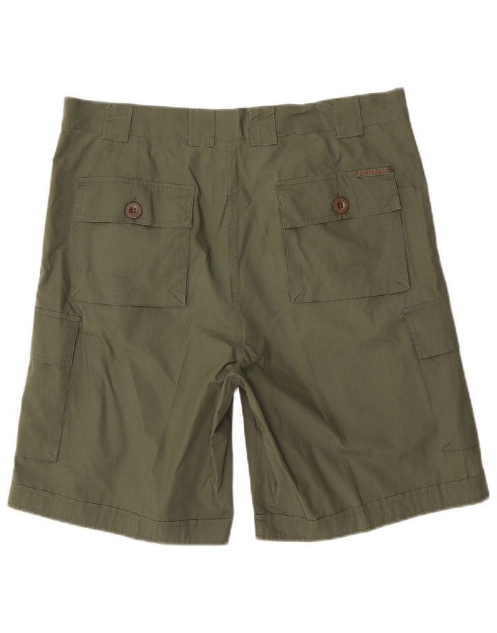 Pantaloncini cargo da donna VINTAGE IT 52 XL W36 cotone kaki