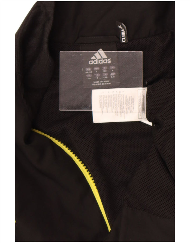 Giacca da tuta da uomo Adidas Climalite UK 44/46 grande poliestere nero