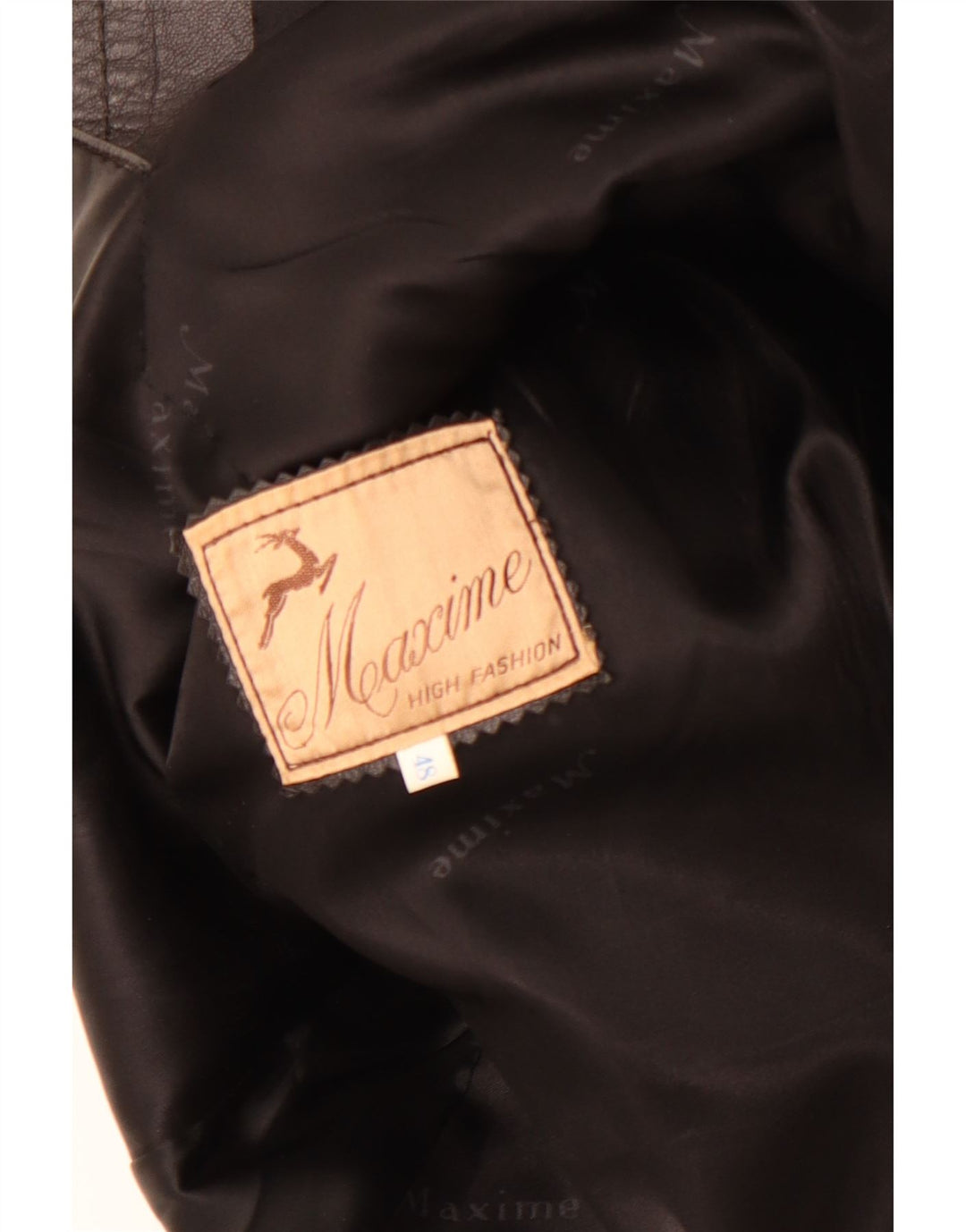 Cappotto in pelle da donna Maxime IT 48 XL Nero