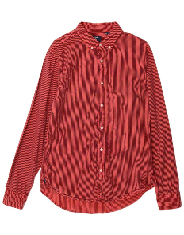 Camicia da uomo SUPERDRY grande gessato rosso