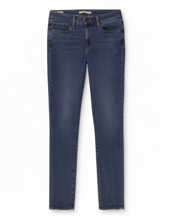 Levi's Womens 711 Skinny Jeans W28 L30 Blue Lyocell