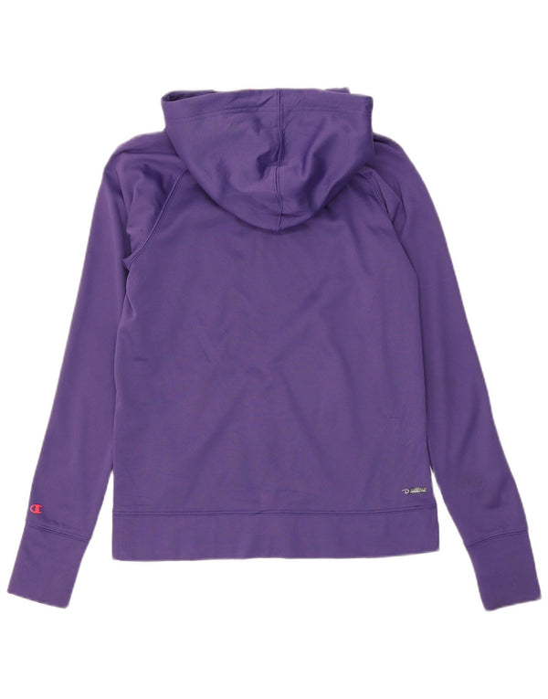 Maglione con cappuccio e zip Champion da donna Performance UK 10 piccolo poliestere viola