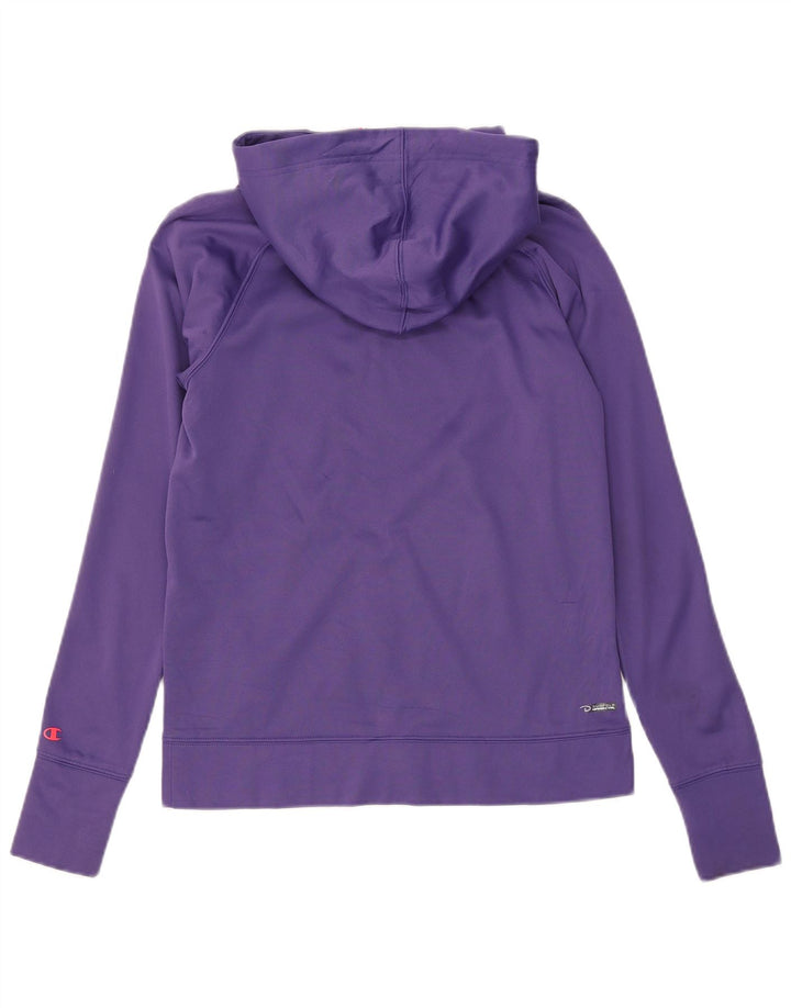 Maglione con cappuccio e zip Champion da donna Performance UK 10 piccolo poliestere viola