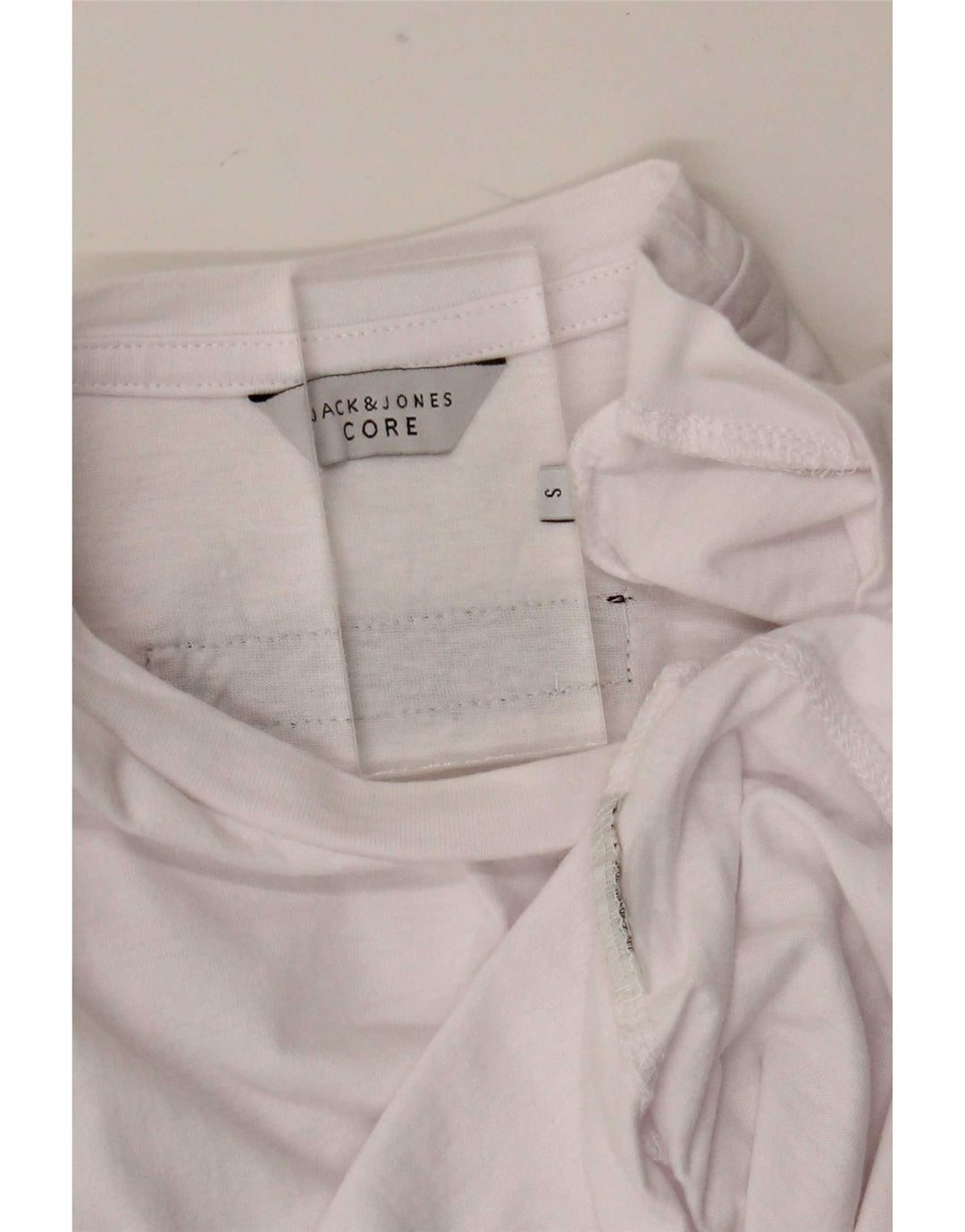 Jack & Jones Top grafico da uomo a maniche lunghe piccolo bianco
