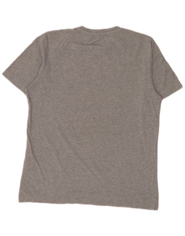 T-shirt grafica da uomo ADIDAS Top in cotone mélange grigio medio