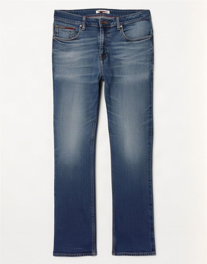 Jeans bootcut da uomo Tommy Hilfiger Ryan vestibilità rilassata W36 L32 cotone blu