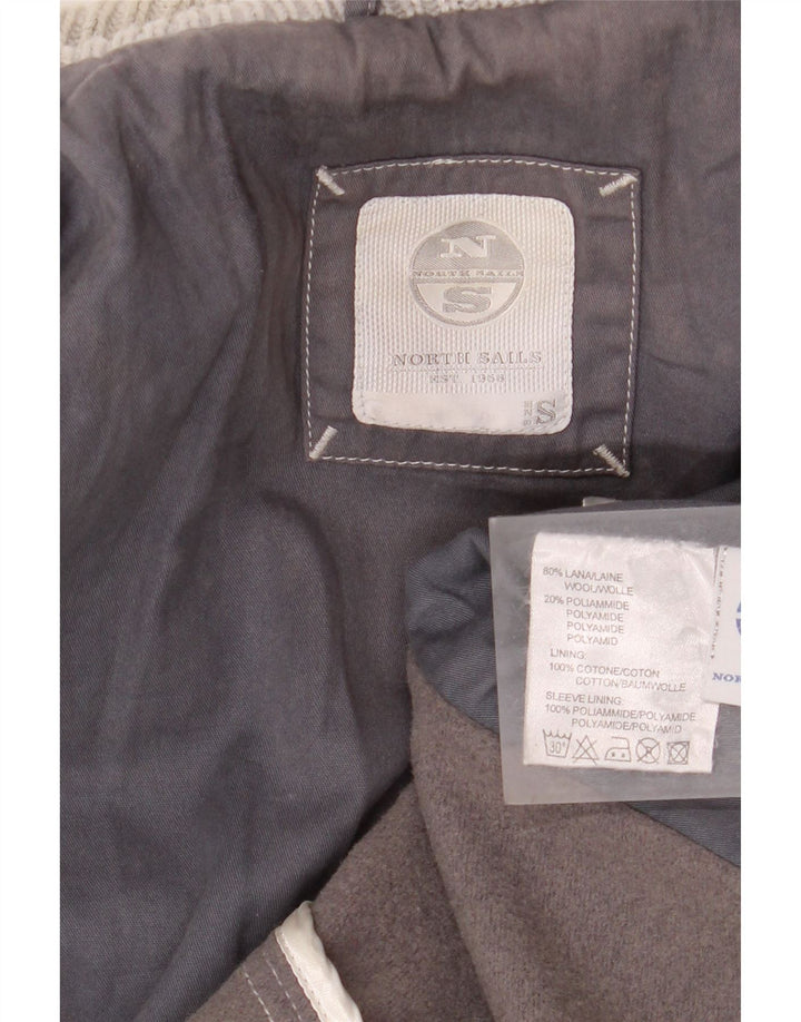 Montgomery con cappuccio da donna North Sails UK 10 Small in lana grigia