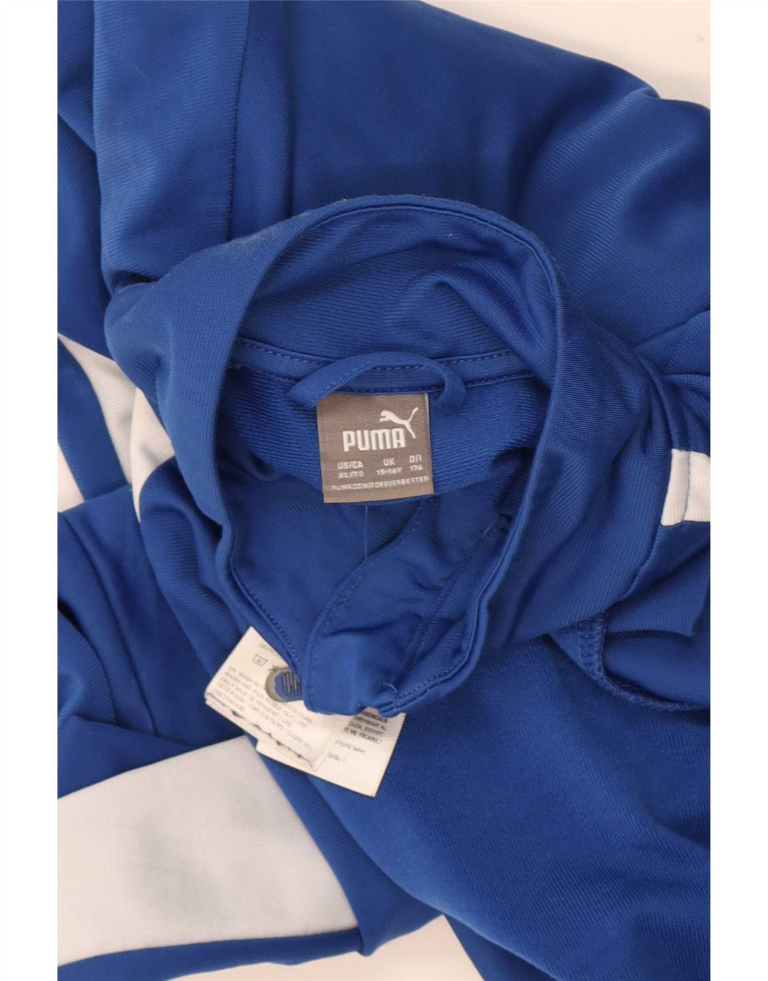 Giacca da ginnastica grafica da ragazzo Puma 15-16 anni Blu Colourblock