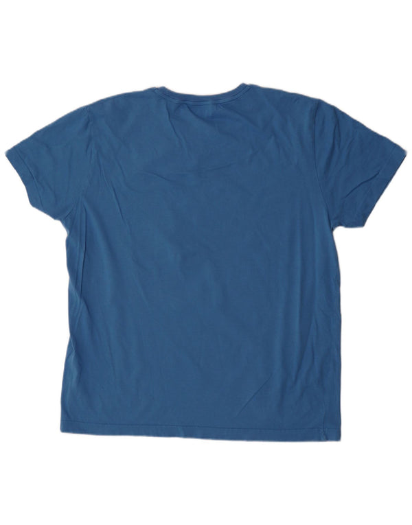 Gant T-shirt grafica da uomo Top XL in cotone blu