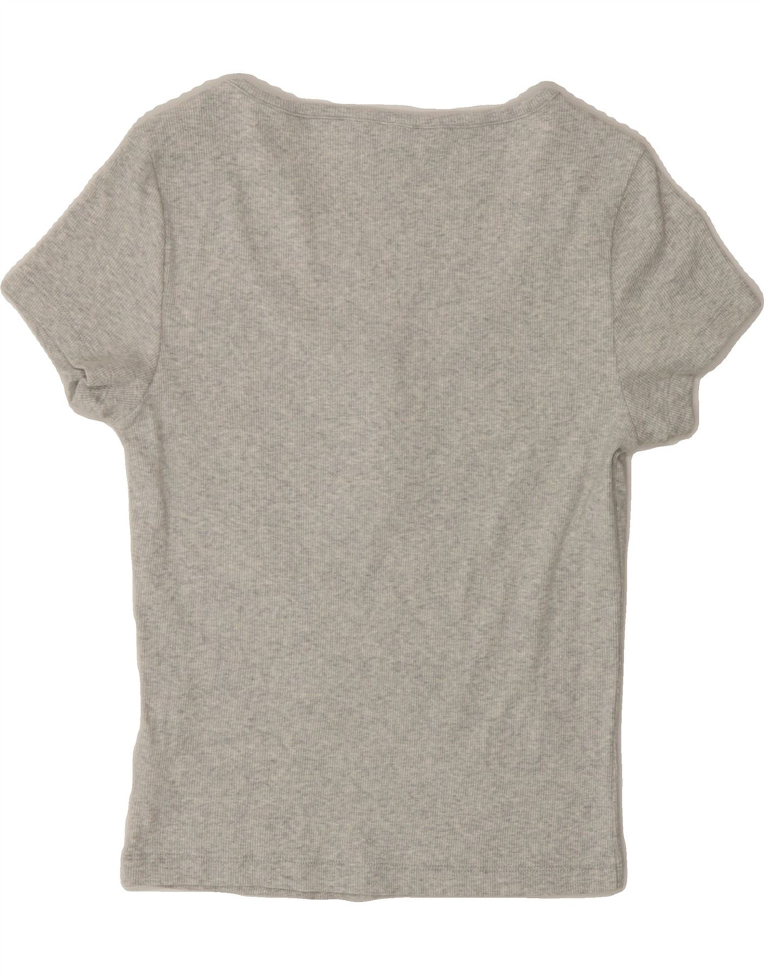 TOMMY HILFIGER Womens T-Shirt Top UK 12 Medium Grey Cotton Vintage Tommy Hilfiger and Second-Hand Tommy Hilfiger from Messina Hembry 