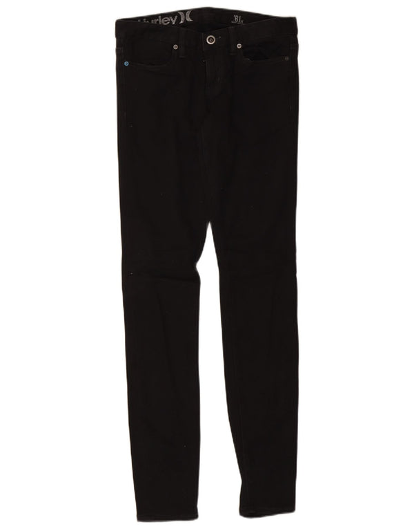 Hurley Womens Skinny Jeans W27 L32 Black Cotton