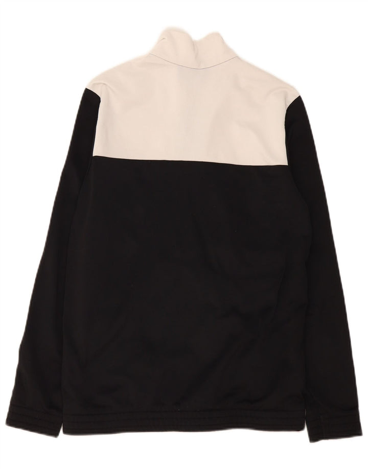 Giacca da tuta da ragazzo Adidas 13-14 anni in poliestere color block nero