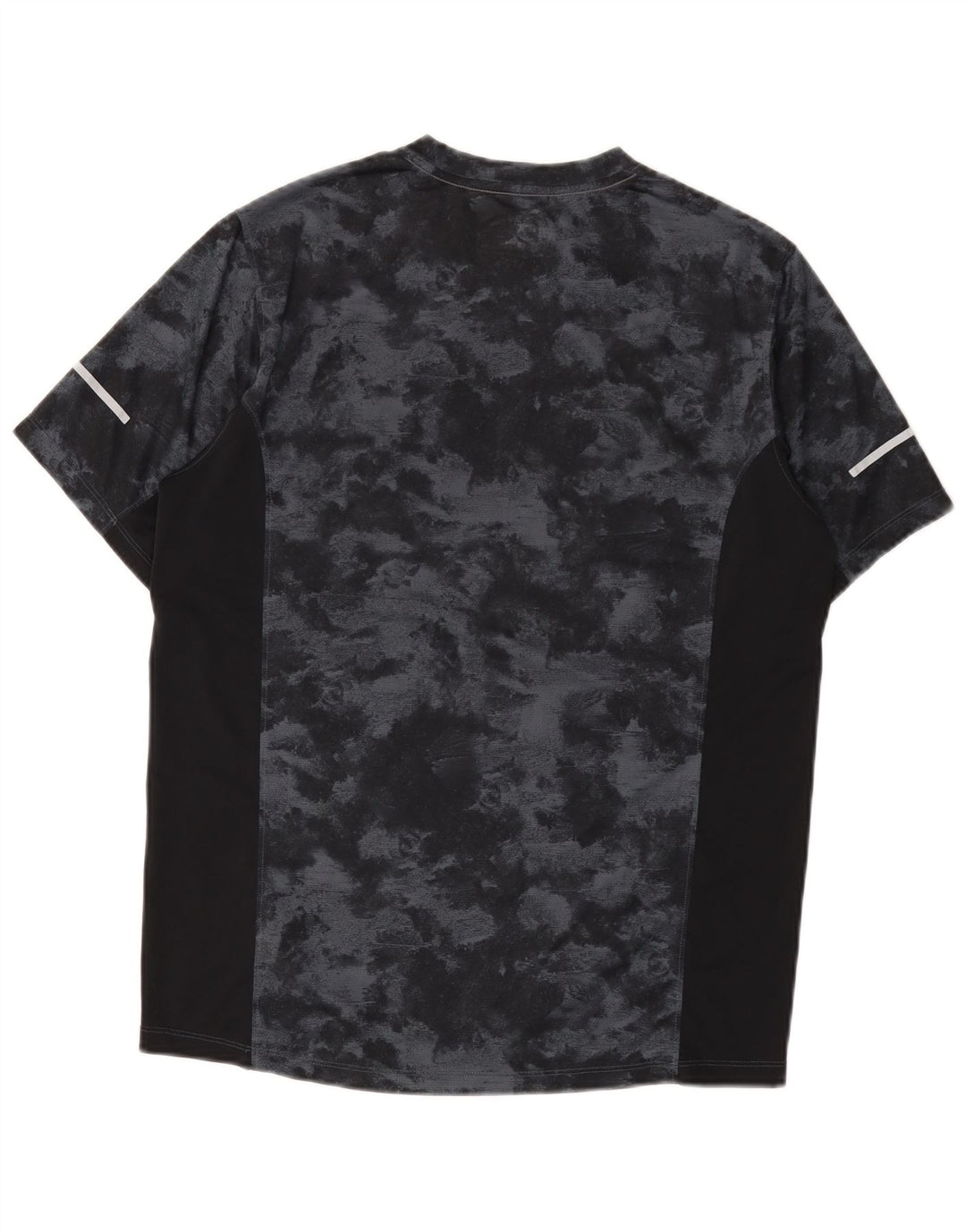 T-shirt da uomo New Balance Top medio nero in poliestere tie-dye