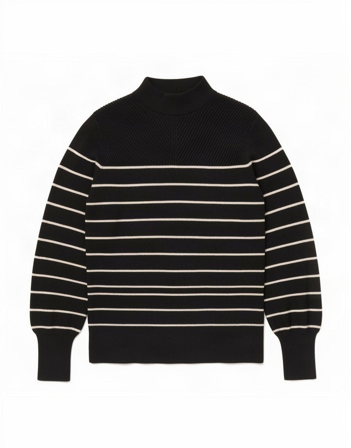 Maglione maglione a collo alto da donna Marks & Spencer UK 12 medio nero