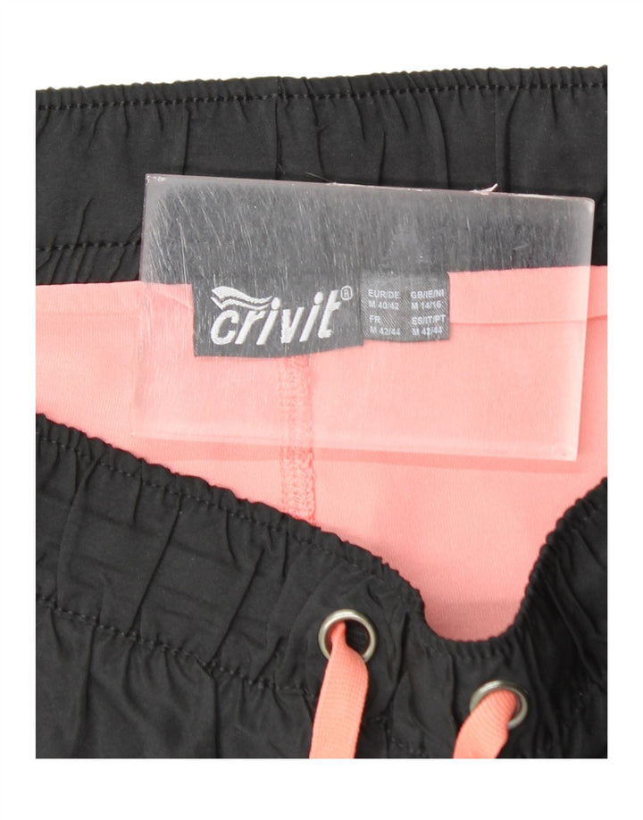 Pantaloncini sportivi da donna CRIVIT UK 14/16 Poliestere color block medio nero
