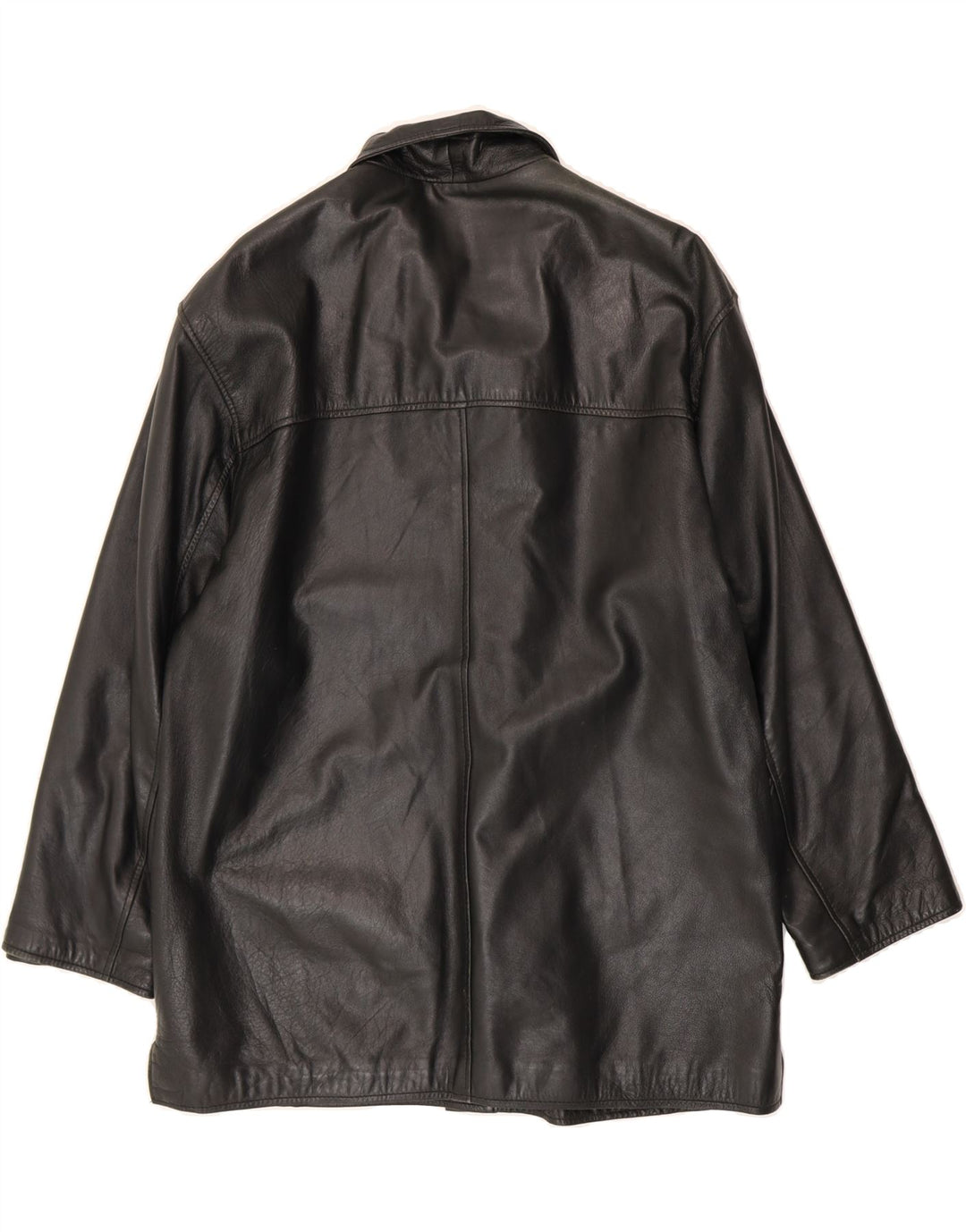 ANTICA PELLERIA Womens Leather Jacket UK 18 XL Black Leather Vintage Antica Pelleria and Second-Hand Antica Pelleria from Messina Hembry 