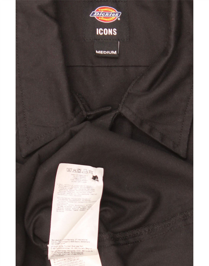 Camicia a maniche corte da uomo Dickies in poliestere nero medio