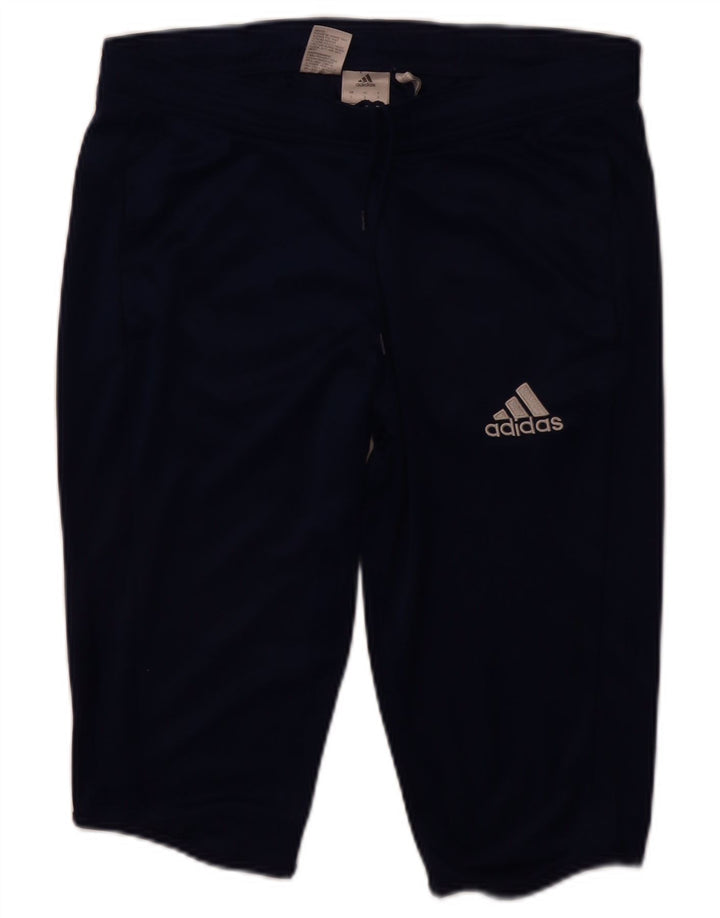 ADIDAS Mens Climalite Bermuda Sport Shorts Small  Navy Blue Polyester