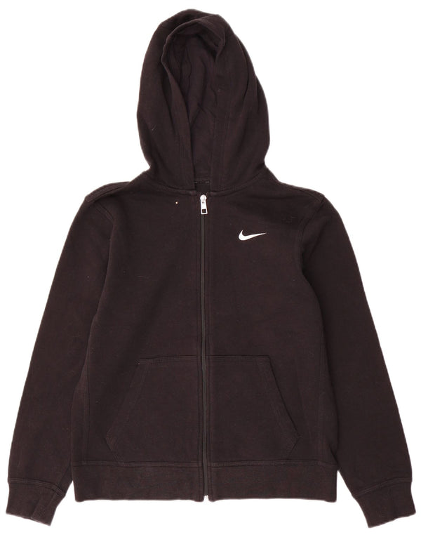 Felpa con cappuccio e zip da donna Nike UK 12 medio nero