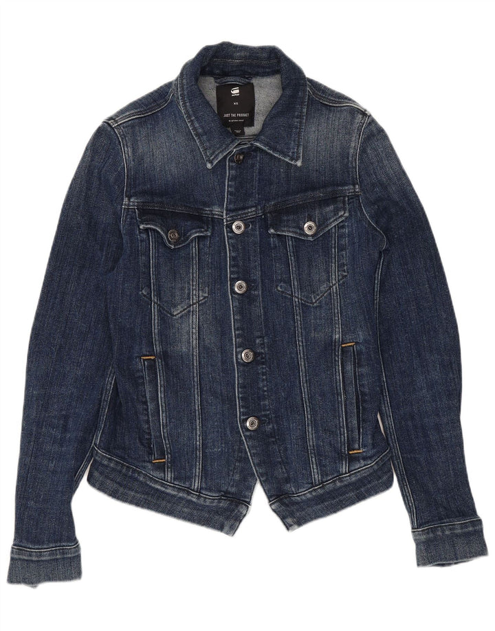 Giacca in denim corto da donna G-STAR UK 6 XS cotone blu navy