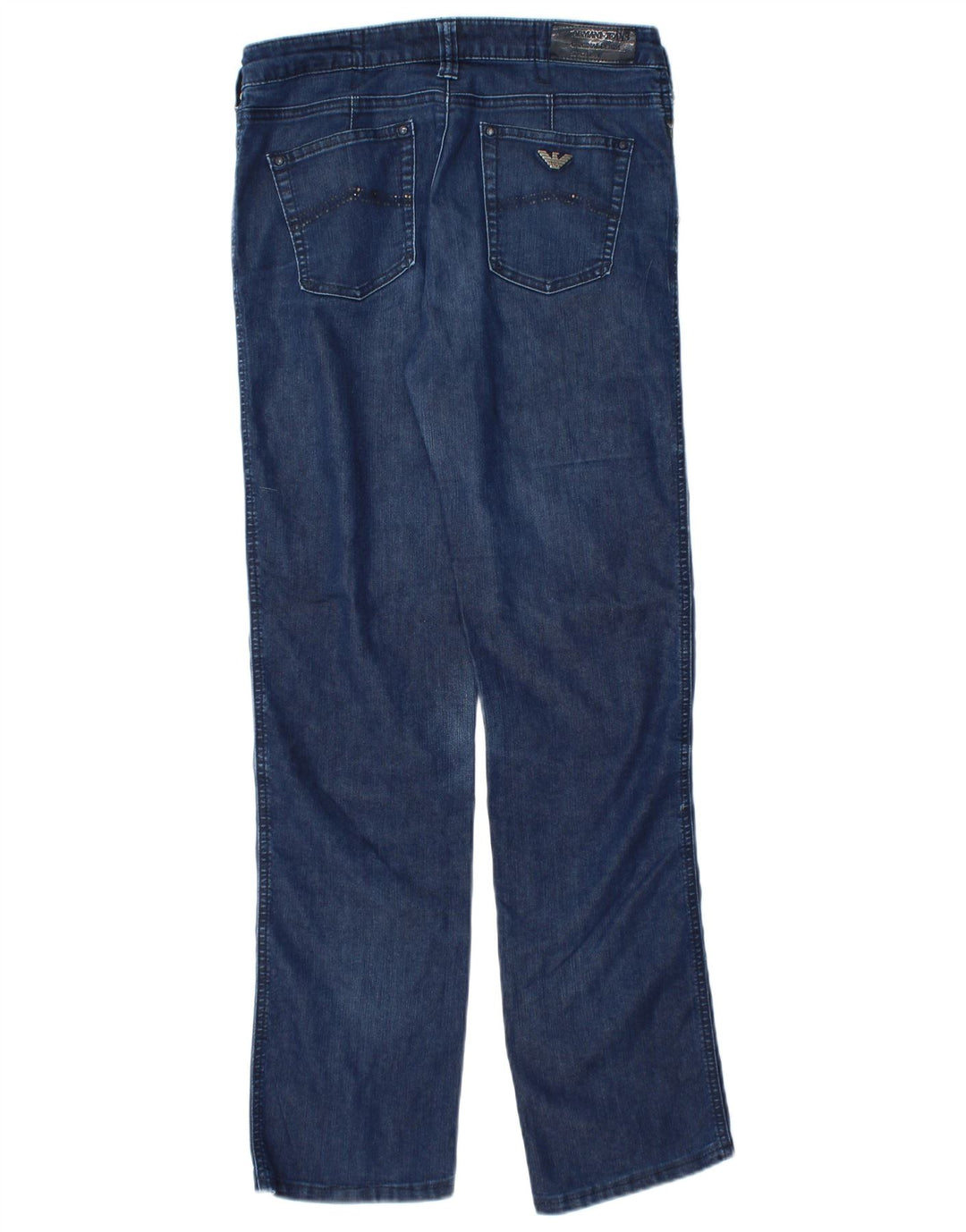 Jeans dritti da donna Armani W29 L28 Blu navy