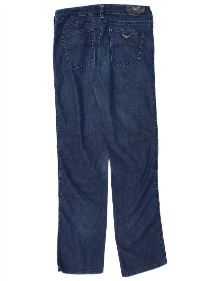 Jeans dritti da donna Armani W29 L28 Blu navy