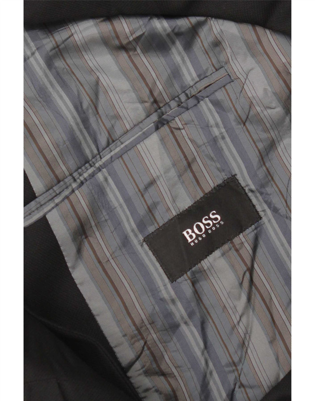 Giacca blazer da uomo a 3 bottoni Hugo Boss EU 56 3XL lana vergine nera
