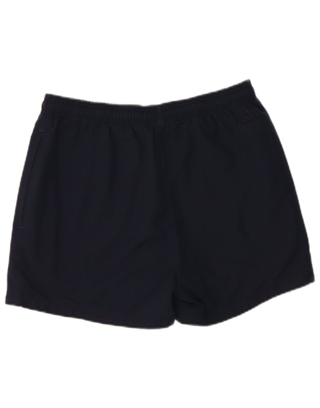 Pantaloncini sportivi da uomo Adidas medi in poliestere blu navy