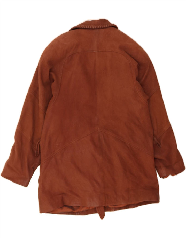 CABRINI Womens Leather Jacket EU 38 Medium Brown Leather Vintage Cabrini and Second-Hand Cabrini from Messina Hembry 